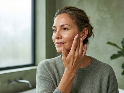 Natural botanical ingredients for best serum for over 50s - organic beauty editorial image