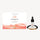 White gift set box with coral brushstroke art, oil dropper bottle, and lava stone bracelet on a white background. image