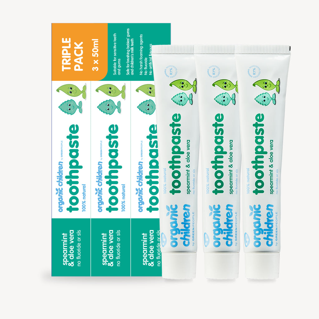 Organic Children Spearmint & Aloe Vera Toothpaste Multipack 3 x 50ml