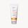 A white squeeze tube of Green People Scent Free Sun Cream SPF30 with orange accents standing against a plain background. image