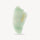 Light green aventurine gua sha massage tool, positioned vertically with gold text. image